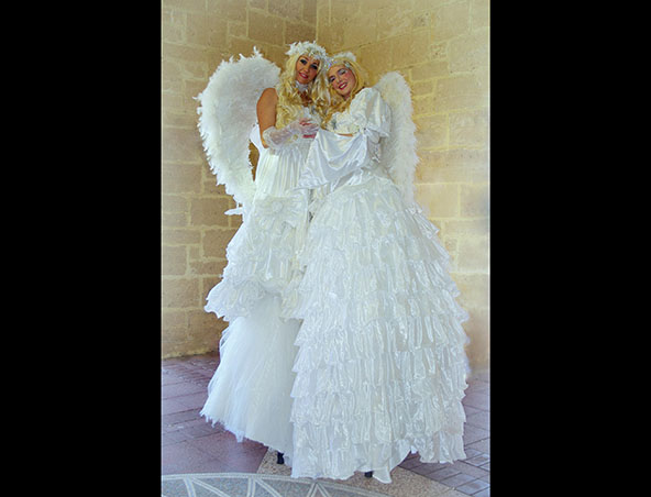 Perth Stilt Walkers Feathered Angels